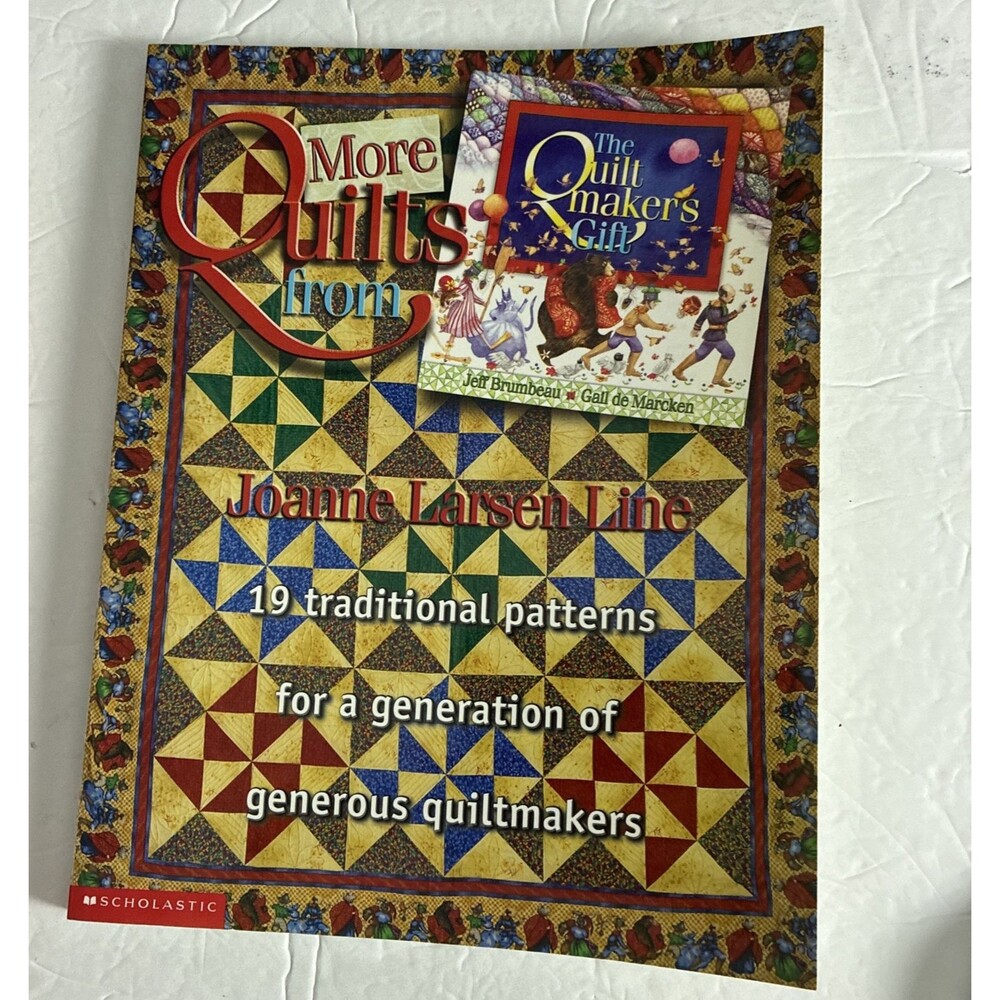 VTG More Quilts Book 19 Traditional Patterns Soft Cover 2003 Joanne Larsen Line